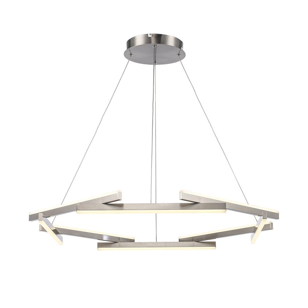LED PENDANT 8 RODS 66W-BN
